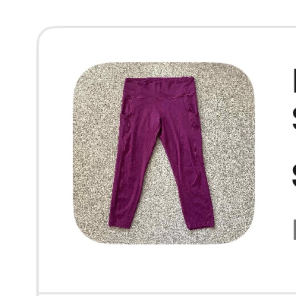 Lululemon 5 pocket Vibrant Magenta Leggings in excellent condition